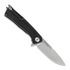 Skladací nôž ANV Knives Z100 Plain edge, GRN, čierna