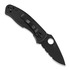 Spyderco Persistence Lightweight Black Blade folding knife, combo edge C136PSBBK