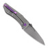 Couteau pliant Jake Hoback Knives Summit, Stonewash/Purple