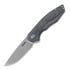 MKM Knives Timavo összecsukható kés, Black canvas micarta MKVP02-BC