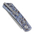 RealSteel Luna Ti-Patterns סכין מתקפלת, blue geometry 7001-TC3