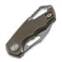 MKM Knives Isonzo M390 Clip Point összecsukható kés, bronze anodized titanium MKFX03M-3TBR