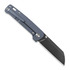 QSP Knife Penguin Linerlock Ti Blue 折り畳みナイフ, 青