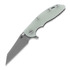 Hinderer - 3.0 XM-18 Wharncliffe Tri-Way Working Finish Translucent Green G10