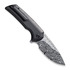 We Knife Mini Malice Heimskringla Damasteel foldekniv, svart WE054BL-DS1