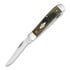 Case Cutlery Black/Green/Natural Canvas Micarta Smooth Mini Trapper összecsukható kés 23472