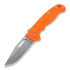 Demko Knives - AD 20.5 Stonewashed, Clip Point, portocaliu