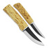 Cuchillo doble Roselli Hunting knife and Opening knife sharp edge, combo sheath