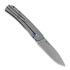 PMP Knives User II Silver foldekniv, Blue accents