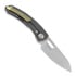 Maxace Black Mirror folding knife, stonewash, carbon fiber