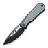 We Knife Baloo Black Titanium sulankstomas peilis, gray G10 21033-1