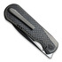We Knife Baloo Grey Titanium folding knife, Twill Crabon 21033-2