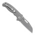 Demko Knives AD 20.5 Textured Titanium CPM3V folding knife, shark foot