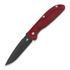 Hinderer Firetac Spanto Tri-Way Battle Black folding knife, Red G10