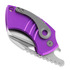 Urban EDC Supply GNAT-S XL 折り畳みナイフ, Purple Anodized Aluminum