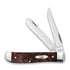 Pocket knife Case Cutlery Brown Maple Burl Wood Mini Trapper 64062
