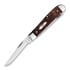 Pocket knife Case Cutlery Brown Maple Burl Wood Mini Trapper 64062