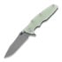 Hinderer Eklipse 3.5" Spearpoint Tri-Way Working Finish Translucent Green G10 folding knife