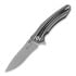 Maxace Zealot III Black White folding knife