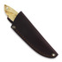 Couteau Brisa Bobtail 80, curly birch, flat, leather