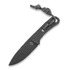 Piranha Knives Skeleton Necker nož, black kydex