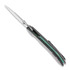 Складной нож Olamic Cutlery Wayfarer 247 Cutlass, Dark Matter, Green