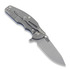 Hinderer Jurassic Magnacut Slicer folding knife, Tri-Way Working Finish, Blue G10