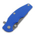Hinderer Jurassic Magnacut Slicer folding knife, Tri-Way Battle Blue, Blue G10