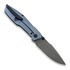 Null Knives Raiden foldekniv, Acidwashed/Blue