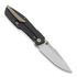 Null Knives Raiden folding knife, Belt Satin/Black PVD
