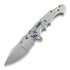 Andre de Villiers Javelin folding knife, Bead Blasted/Ti-Frag/Blue Anno