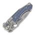 Andre de Villiers Pitboss 2 folding knife, Ti/Blue Frag