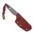 Couteau Piranha Knives Orion, red kydex