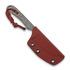 Couteau Piranha Knives Lich, red kydex
