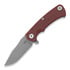 Hinderer Project x Magnacut Clip Point Tri-Way Working Finish Red G10 접이식 나이프