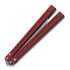 BRS Aluminum Channel Barebones balisong, Red Anodized