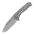 Medford Prae Slim Flipper folding knife, S45VN Tumbled Tanto