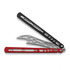 BBbarfly HS Talon Style opener V2 balisong trainer, Red And Black