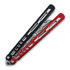 Balisong trainer BBbarfly HS Talon Style opener V2, Red And Black