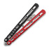 Balisong trainer BBbarfly KS Knife Style opener V2, Red And Black
