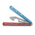 BBbarfly KS Knife Style Opener ZX-1 Bali-song Trainingsmesser, Red And Blue
