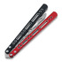 BBbarfly Barracuda Milled balisong trainer, Red And Black