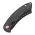 Couteau pliant Red Horse Knife Works Hell Razor P Marbled Carbon Fiber, PVD Black