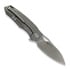 Kunwu Knives Zen Compact - Orange Peel Texture Ti - Satin folding knife