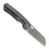 Kunwu Knives TAO Sheepsfoot - Orange Peel Texture Ti - Satin folding knife