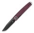 Kizer Cutlery Squidward Linerlock Purple 折叠刀, Red Richlite