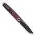 Kizer Cutlery Squidward Linerlock Purple folding knife, Red Richlite