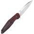 Kizer Cutlery Spot Linerlock összecsukható kés, Black/Red Damascus G-10