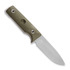 Medford Bushcrafter סכין, 3V Tumbled Blade, OD Green G10