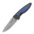 Couteau pliant Puppy K&T Bunny, TC4 handle with blue titanium inlay, hand rubbed blade